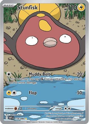 Stunfisk 118/086 - SV White Flare Holofoil