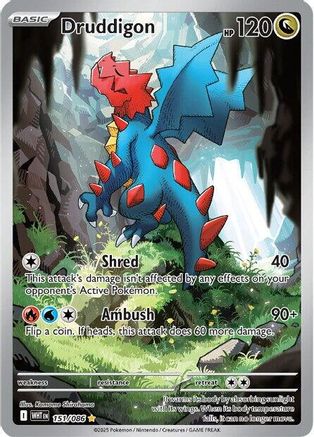 Druddigon 151/086 - SV White Flare Holofoil