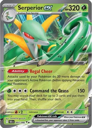 Serperior ex 003/086 - SV Black Bolt Holofoil