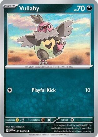 Vullaby 063/086 - SV White Flare Reverse Holofoil