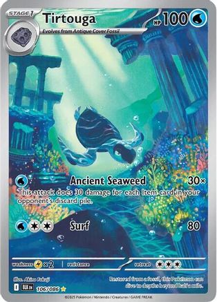 Tirtouga 106/086 - SV Black Bolt Holofoil