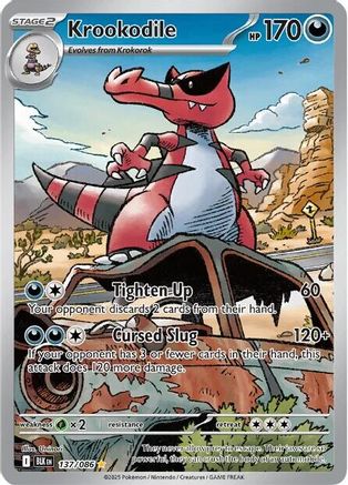 Krookodile 137/086 - SV Black Bolt Holofoil