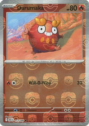 Darumaka (Master Ball Pattern) 013/086 - SV Black Bolt - Holofoil