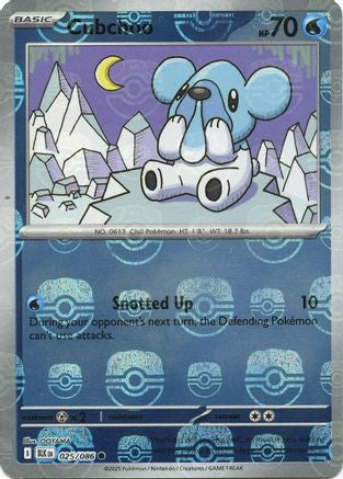 Cubchoo (Master Ball Pattern) 025/086 - SV Black Bolt - Holofoil