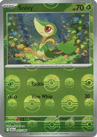 Snivy (Poke Ball Pattern) 001/086 - SV Black Bolt - Holofoil