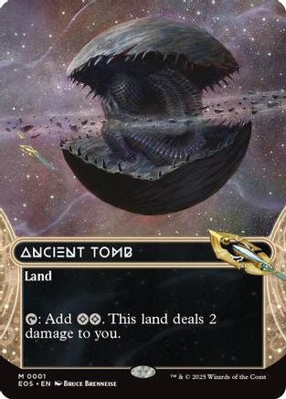 Ancient Tomb (0001) (Borderless) (EOS-001) - Edge of Eternities: Stellar Sights Foil