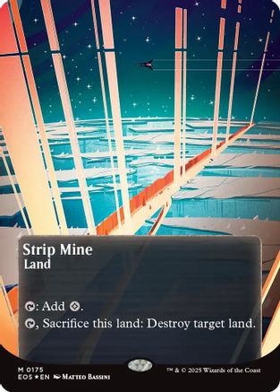 Strip Mine (0175) (Borderless) (Galaxy Foil) (EOS-175) - Edge of Eternities: Stellar Sights Foil