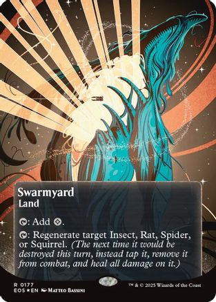 Swarmyard (0177) (Borderless) (Galaxy Foil) (EOS-177) - Edge of Eternities: Stellar Sights Foil