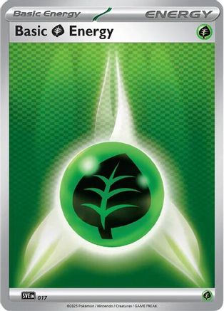 Basic Grass Energy - 017 - SVE Scarlet & Violet Energies - Reverse Holofoil