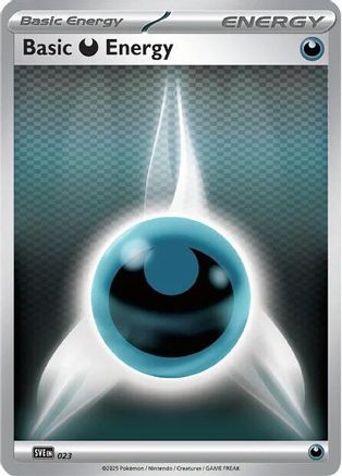 Basic Darkness Energy 023 - SVE Scarlet & Violet Energies - Reverse Holofoil