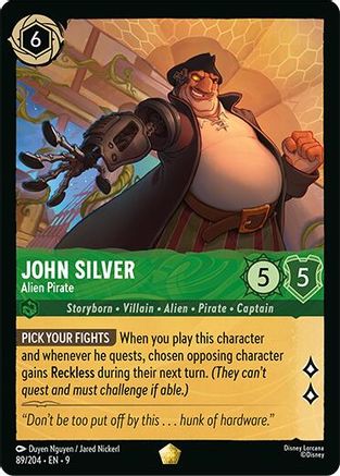 John Silver - Alien Pirate (89/204) - Fabled Cold Foil