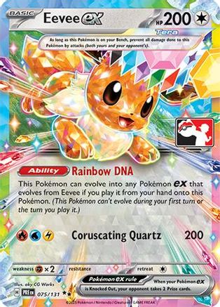 Eevee ex 075/131 - Prize Pack Series Cards Holofoil