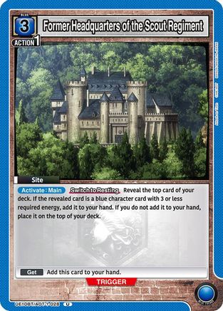 Former Headquarters of the Scout Regiment (UE10BT/AOT-1-028) - UE10BT Attack on Titan