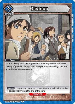 Cleanup (UE10BT/AOT-1-031) - UE10BT Attack on Titan
