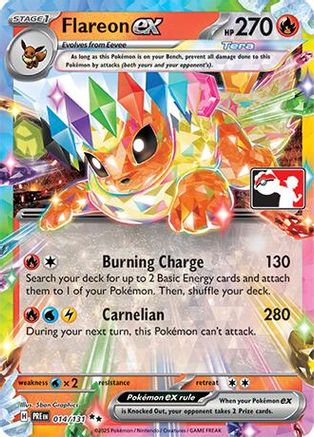Flareon ex 014/131 - Prize Pack Series Cards Holofoil