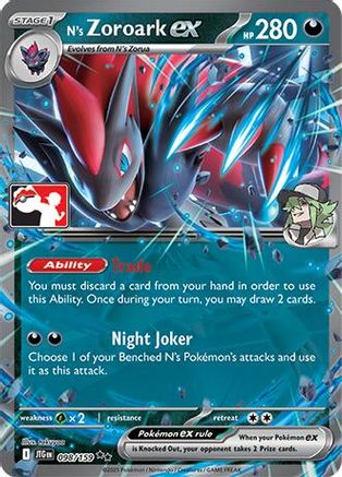 N's Zoroark ex 098/159 - Prize Pack Series Cards Holofoil