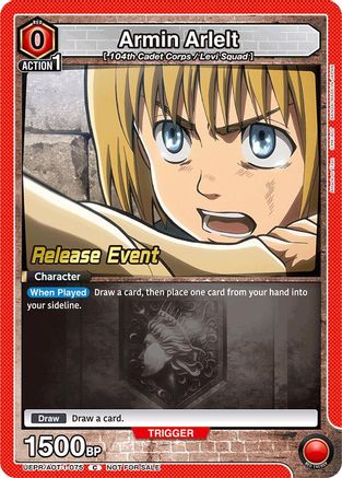 Armin Arlelt (075) (UEPR/AOT-1-075) - UE10BT Attack on Titan Release Event Cards