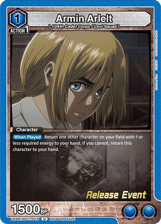 Armin Arlelt (015) (UEPR/AOT-1-015) - UE10BT Attack on Titan Release Event Cards