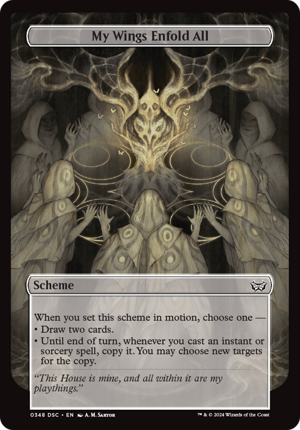 My Wings Enfold All (A:DSC-348) - Duskmourn: House of Horror Commander