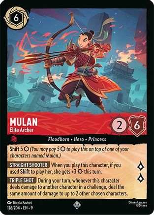 Mulan - Elite Archer (126/204) - Fabled Cold Foil