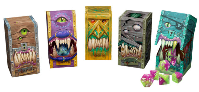 Chessex Hidden Wonders Assorted 7-Die Polyhedral Set