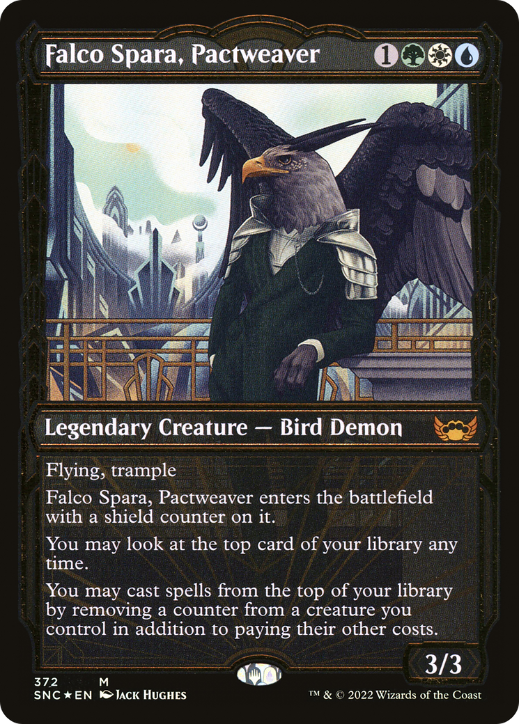 Falco Spara, Pactweaver (SNC-372) - Streets of New Capenna: (Showcase) Foil