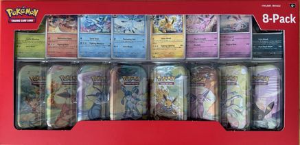 Pokemon: Costco Prismatic Evolutions 8-Pack Mini Tins