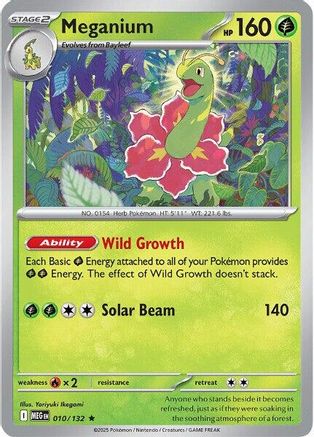 Meganium 010 - ME01 Mega Evolution Reverse Holofoil