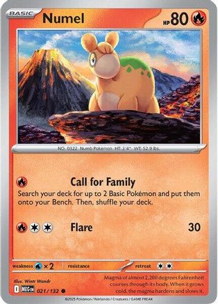 Numel 021 - ME01 Mega Evolution Reverse Holofoil