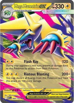 Mega Manectric ex 050/132 - ME01 Mega Evolution Holofoil