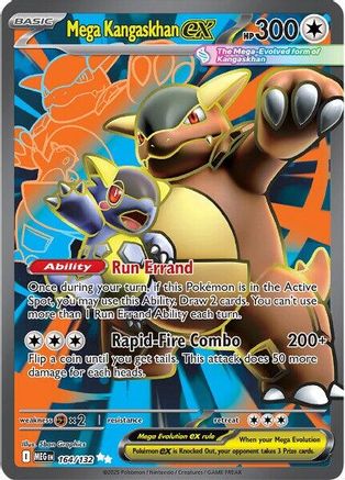 Mega Kangaskhan ex 164/132 - ME01 Mega Evolution Holofoil