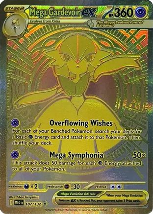 Mega Gardevoir ex 187/132 - ME01 Mega Evolution Holofoil
