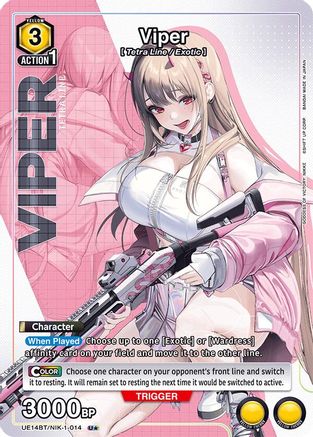 Viper (U*) (UE14BT/NIK-1-014) - UE14BT GODDESS OF VICTORY NIKKE Foil