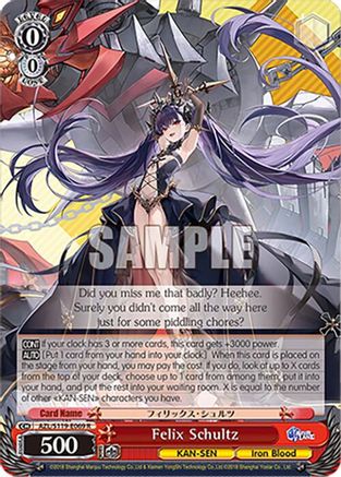 Felix Schultz (AZL/S119-E069 R) - Azur Lane Vol. 2