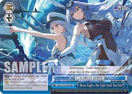 Brave Eagles, We Fight Until The End! (RRR) (AZL/S119-E128R RRR) - Azur Lane Vol. 2