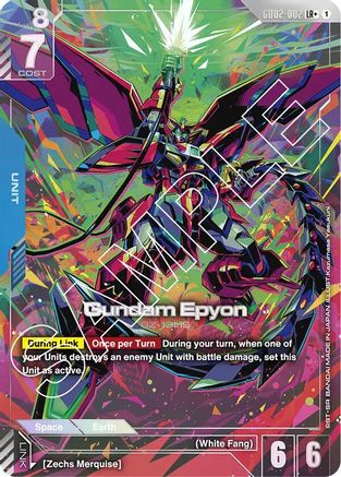 Gundam Epyon (LR+) (GD02-002) - Dual Impact Holofoil