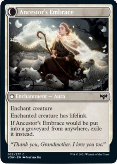 Kindly Ancestor // Ancestor's Embrace (VOW-022) - Innistrad: Crimson Vow: (Double Faced Transform) Foil
