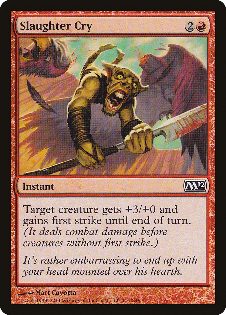 Slaughter Cry (M12-155) - Magic 2012 Foil