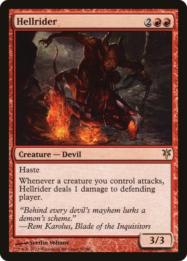 Hellrider (DDK-052) - Duel Decks: Sorin vs. Tibalt