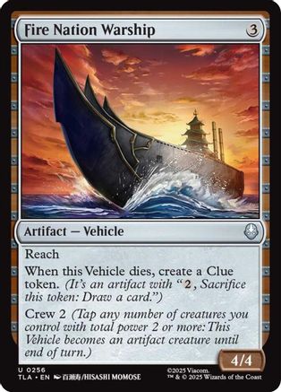 Fire Nation Warship (TLA-256) - Avatar: The Last Airbender