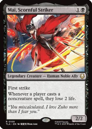Mai, Scornful Striker (TLA-109) - Avatar: The Last Airbender Foil