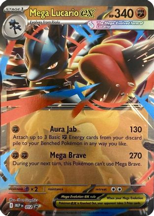 pokemon cards lucario ex Mega Lucario ex 012