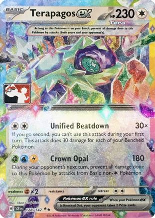 Terapagos ex (Series ) 128/142 - Prize Pack Series Cards Holofoil