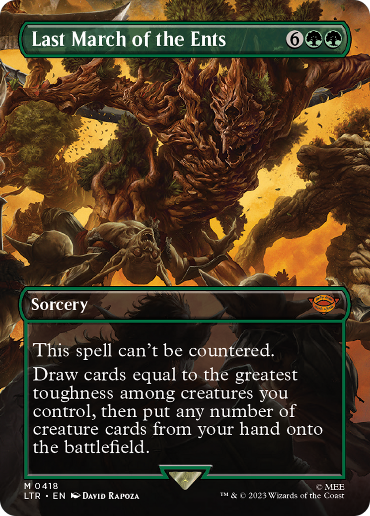 Last March of the Ents (LTR-418) - The Lord of the Rings: Tales of Middle-earth (Borderless) Foil
