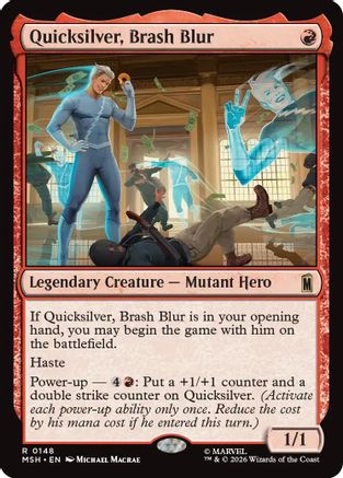 Quicksilver, Brash Blur (MSH-148) - Marvel Super Heroes