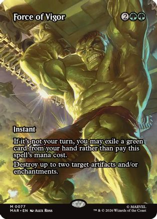 Force of Vigor (Borderless) (MAR-077) - Marvel Universe Eternal-Legal Foil