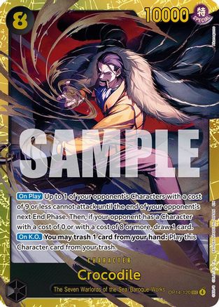 Crocodile - OP14-120 (OP14-120) - The Azure Sea's Seven Foil