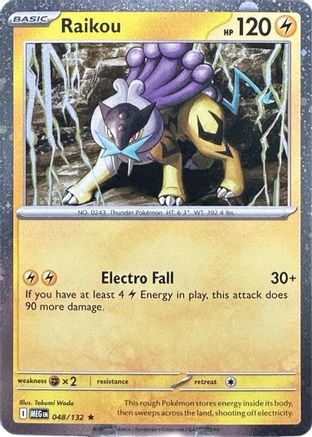 Raikou (Cosmo Holo) 048/132 - ME01 Mega Evolution Holofoil