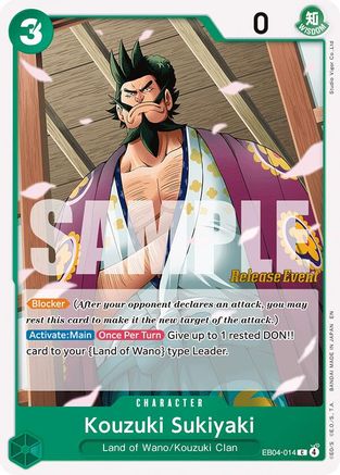 Kouzuki Sukiyaki (EB04-014) - The Azure Sea's Seven Release Event Cards