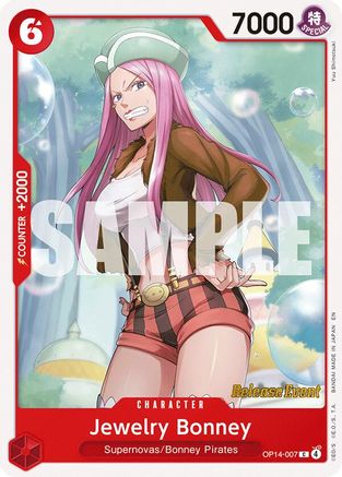 Jewelry Bonney (OP14-007) - The Azure Sea's Seven Release Event Cards